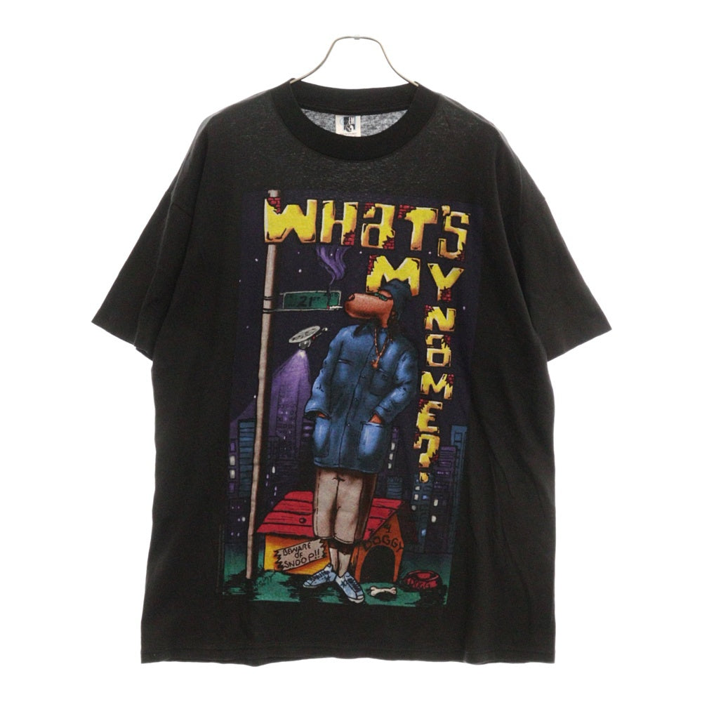 VINTAGE(ヴィンテージ) 90s SNOOP DOG What's my name TEE スヌープ ドッグ Tシャツ 半袖 カットソー ブラック