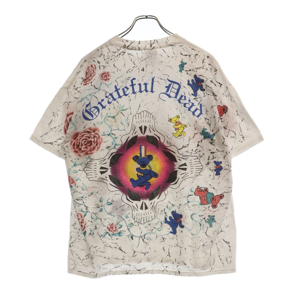 VINTAGE(ヴィンテージ) 90s Grateful Dead Allover Print Tee グレイトフルテッド フルプリント Tシャツ 半袖 カットソー ホワイト
