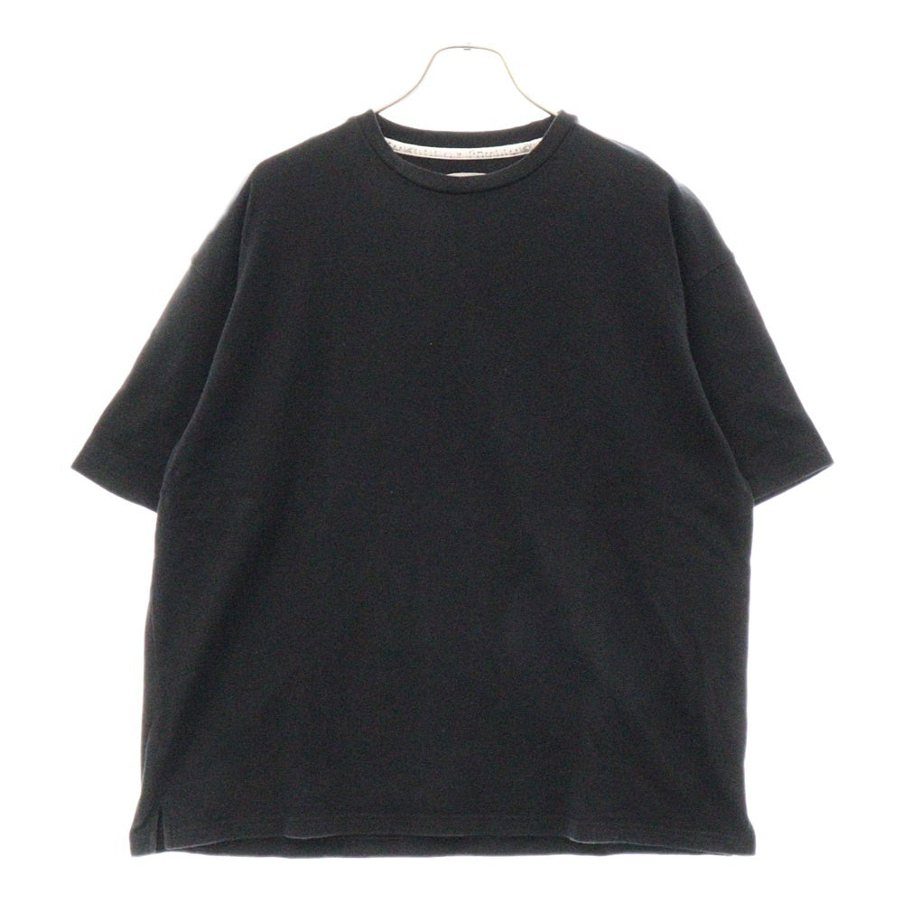 NUMBER (N)INE(ナンバーナイン) ヘビーウェイト コットン クルーネック Tシャツ 半袖カットソー ブラック 819322037