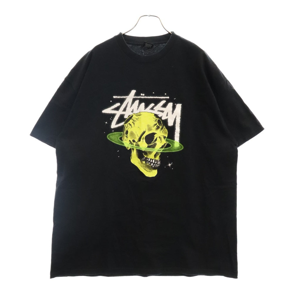 STUSSY(ステューシー) MCD 1st 町田チャプト限定 TEE スカル 両面プリント Tシャツ 半袖 カットソー ブラック