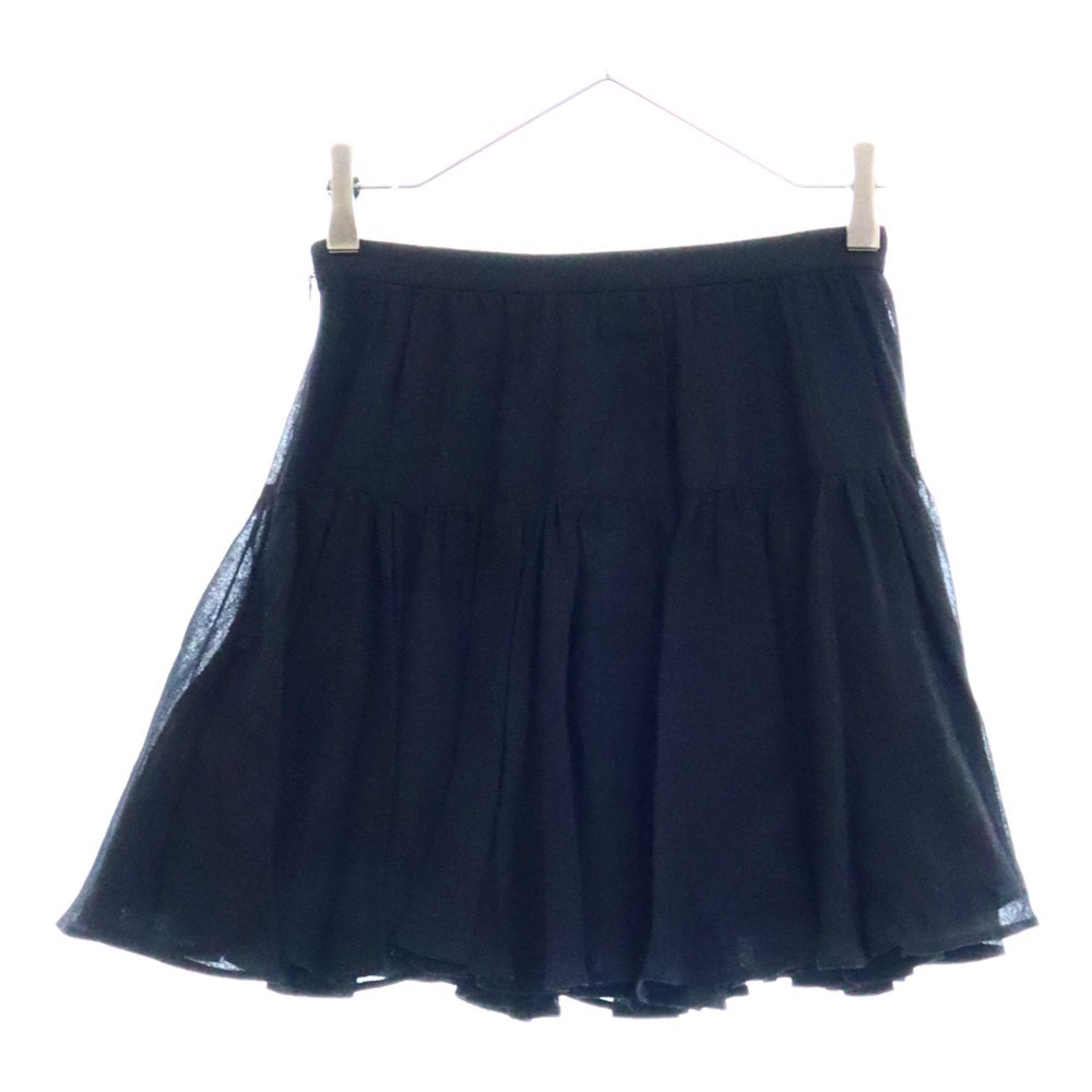 SAINT LAURENT PARIS(サンローランパリ) 18SS ギャザー プリーツ ショート スカート レディース ブラック 549905 Y594S