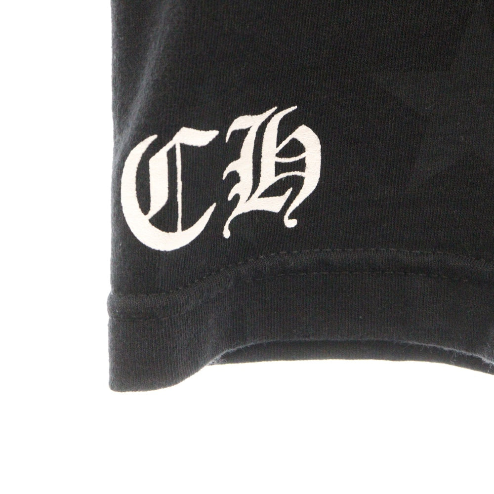 CHROME HEARTS(クロムハーツ) OLD ポケットホースシュー バックスクロールラベル半袖Tシャツ カットソー ブラック オールド