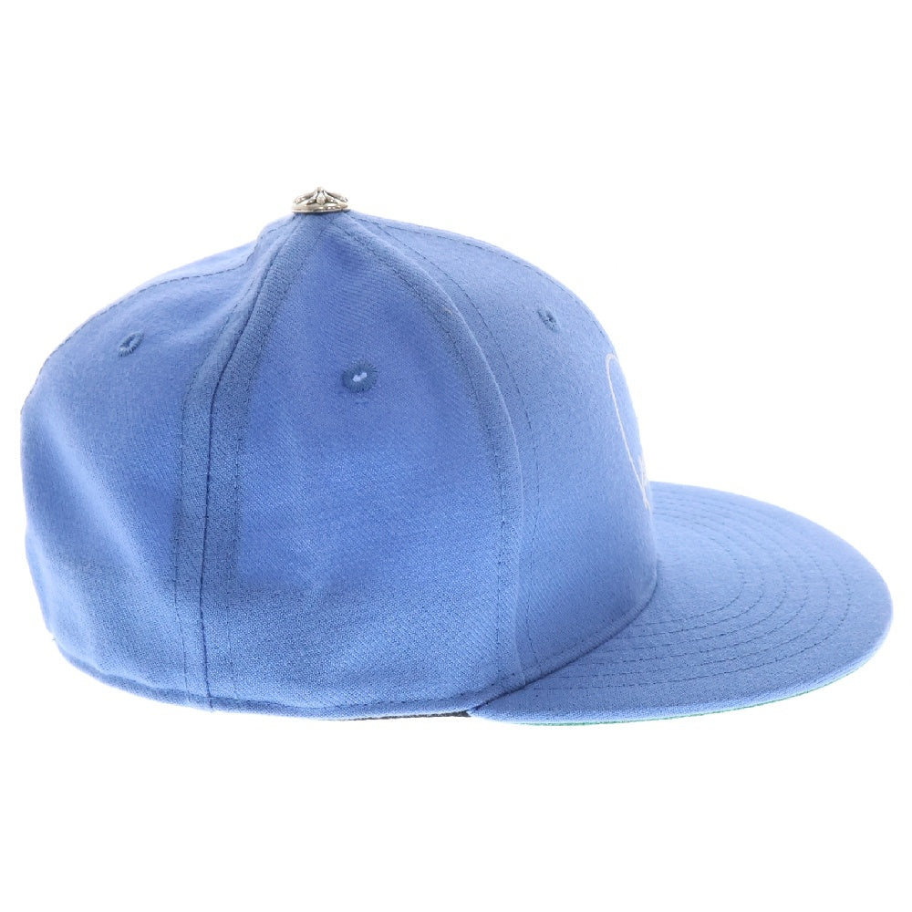 CHROME HEARTS(クロムハーツ) 7 1/4 CH HAT ハートロゴ刺繍ベースボールキャップ帽子 ブルー