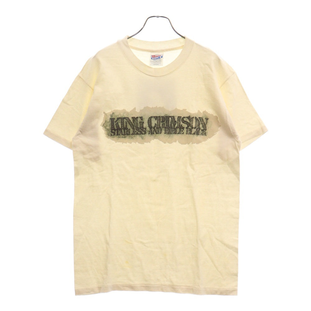 VINTAGE(ヴィンテージ) 90s King Crimson TEE キング クリムゾン アルバム Tシャツ 半袖 カットソー アイボリー