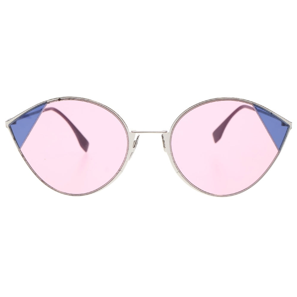 FENDI(フェンディ) キャットアイ オーバル サングラス メガネ アイウェア FF0341/S AVBU1 シルバー/ピンク/パープル
