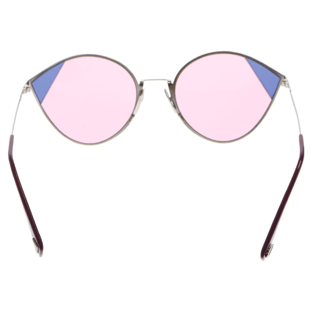 FENDI(フェンディ) キャットアイ オーバル サングラス メガネ アイウェア FF0341/S AVBU1 シルバー/ピンク/パープル