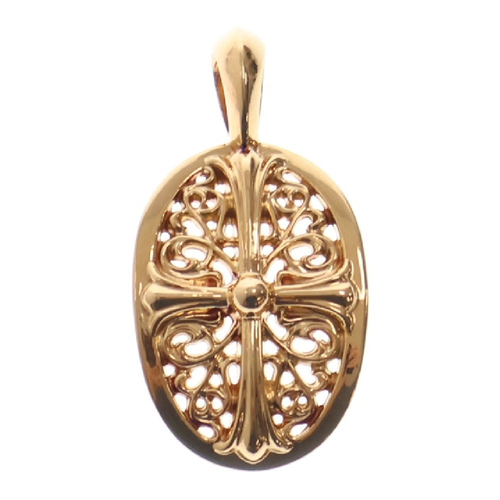 CHROME HEARTS(クロムハーツ) 22K CLSC OVAL /クラシックオーバル ゴールドネックレストップ ゴールド