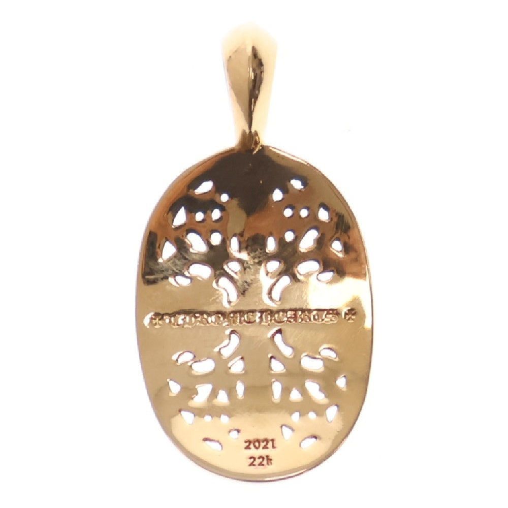 CHROME HEARTS(クロムハーツ) 22K CLSC OVAL /クラシックオーバル ゴールドネックレストップ ゴールド