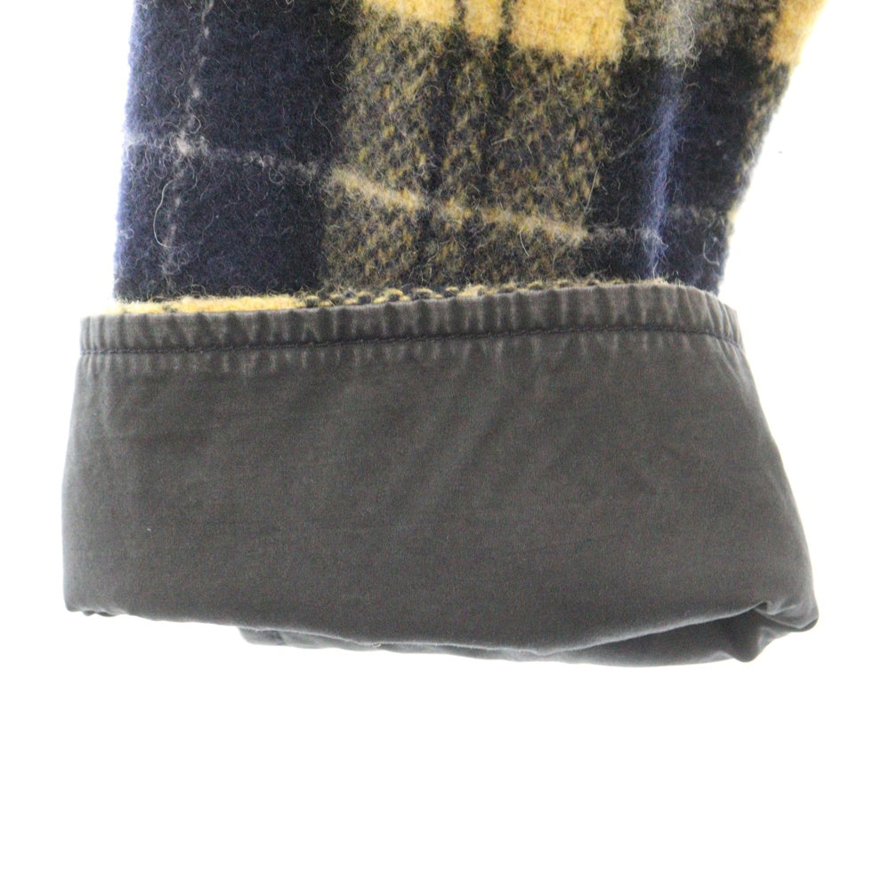 STUSSY(ステューシー) FLANNEL CHECK BD ネルチェック シャツ ブルゾン イエロー
