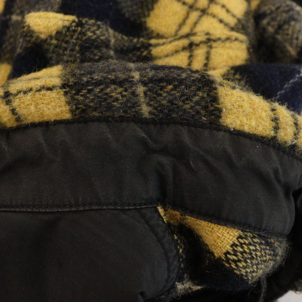 STUSSY(ステューシー) FLANNEL CHECK BD ネルチェック シャツ ブルゾン イエロー
