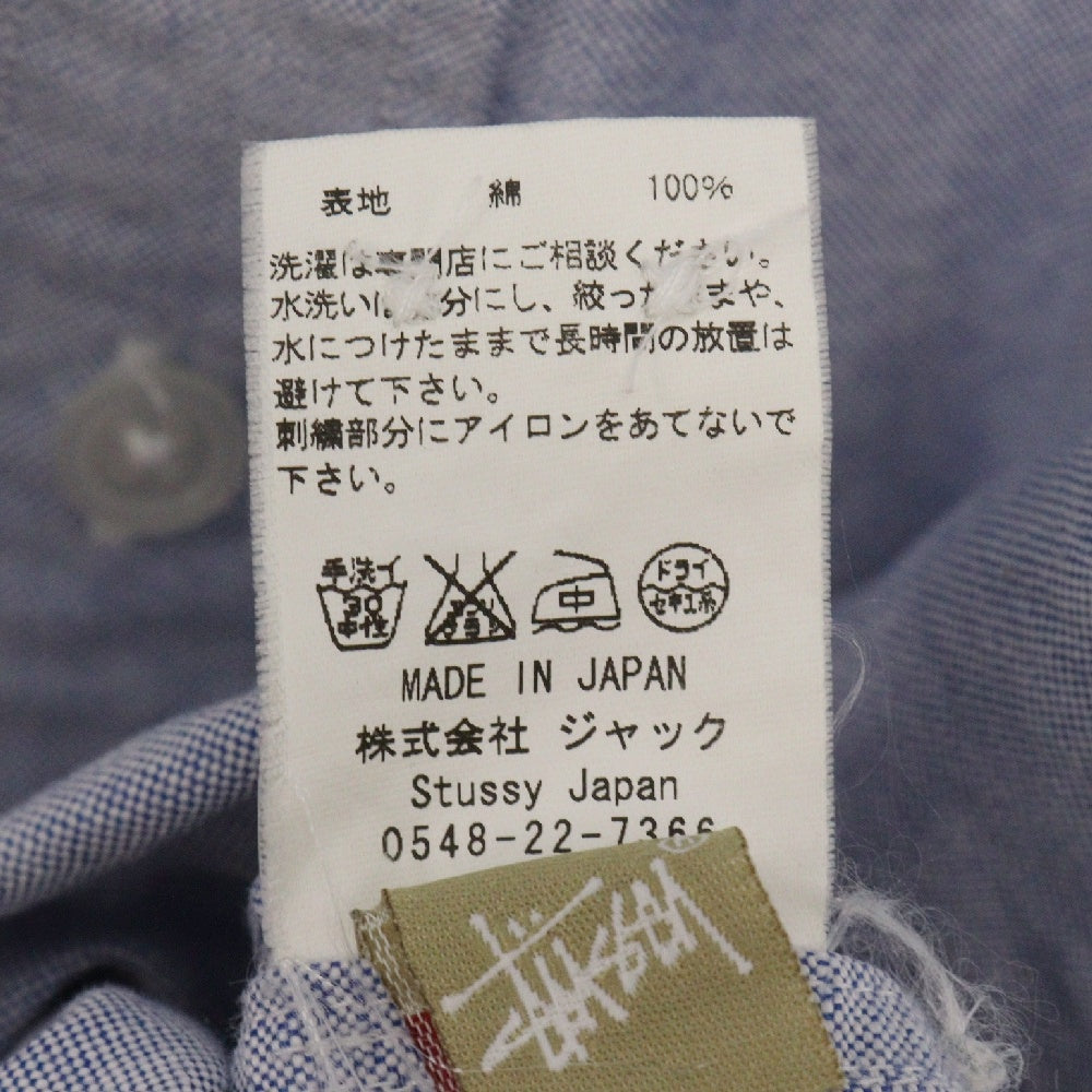 STUSSY(ステューシー) 00s ボタンダウン オックスフォード長袖シャツ サックスブルー
