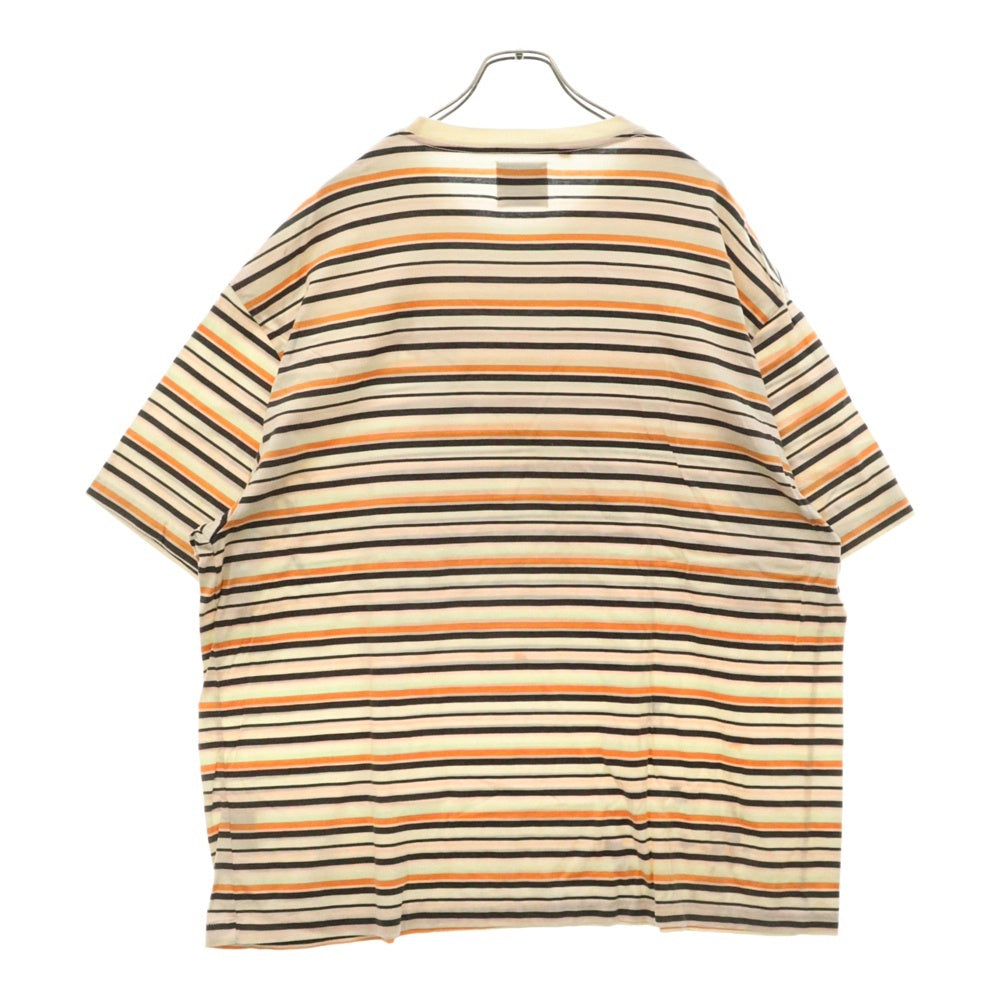GALLERY DEPT.(ギャラリーデプト) NELSON STRIPED TEE ネルソン ストライプ ペイント加工 Tシャツ 半袖 カットソー マルチカラー