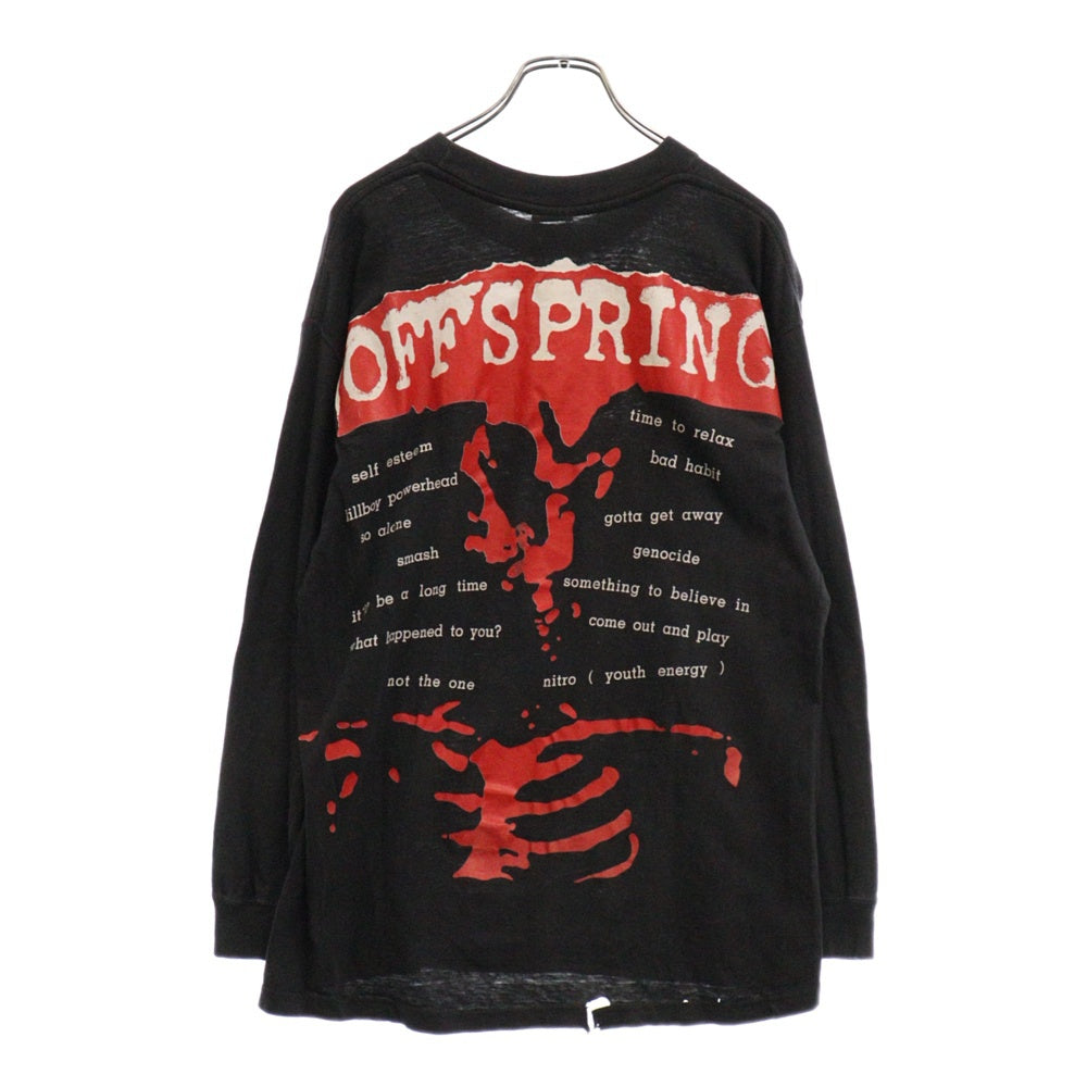 VINTAGE(ヴィンテージ) 90s THE OFFSPRING SMASH NAVY LS TEE オフスプリング 両面プリント長袖Tシャツ 長袖カットソー ブラック