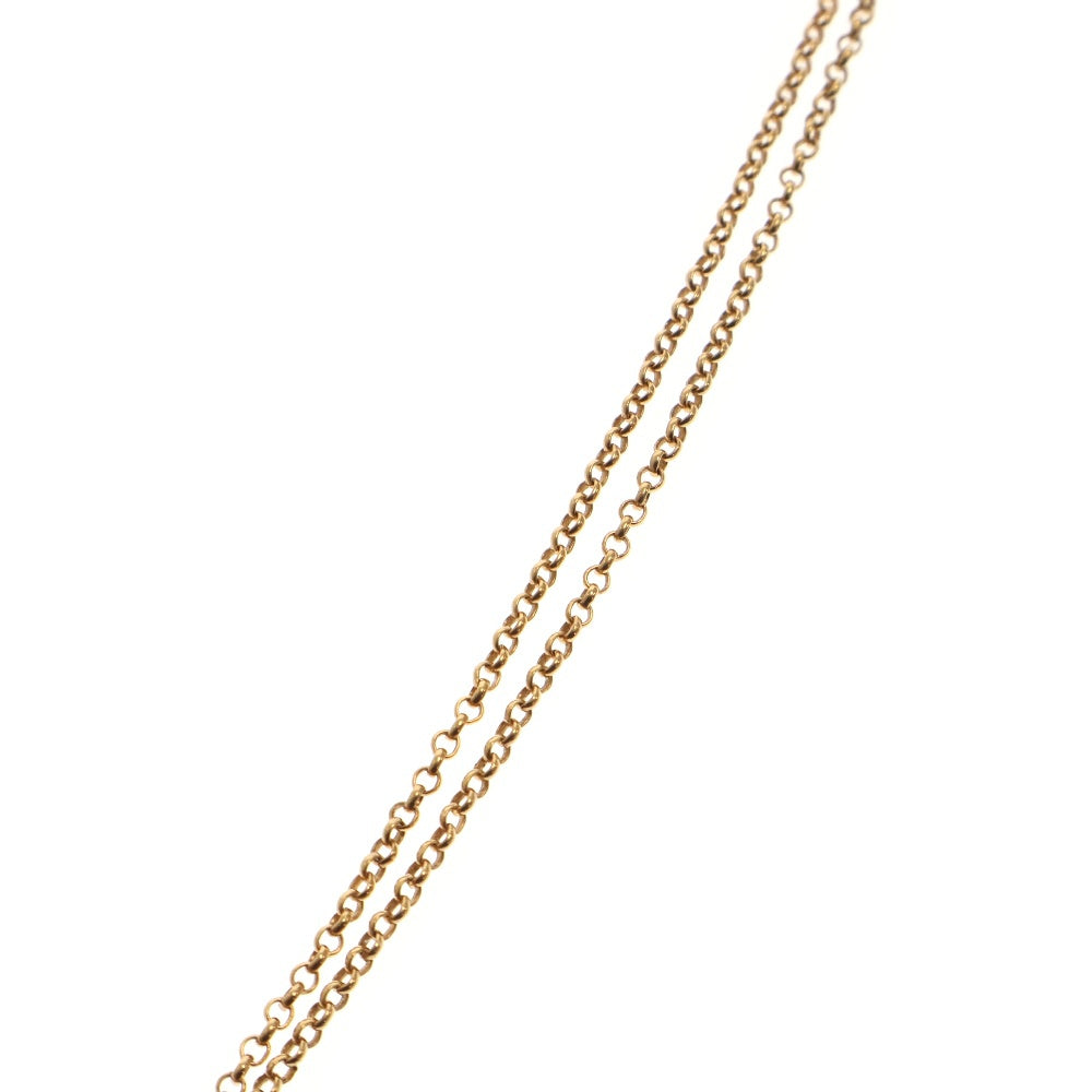 CHROME HEARTS(クロムハーツ) 22K ロールチェーン HEARTSロゴレター ネックレス ゴールド 18inch