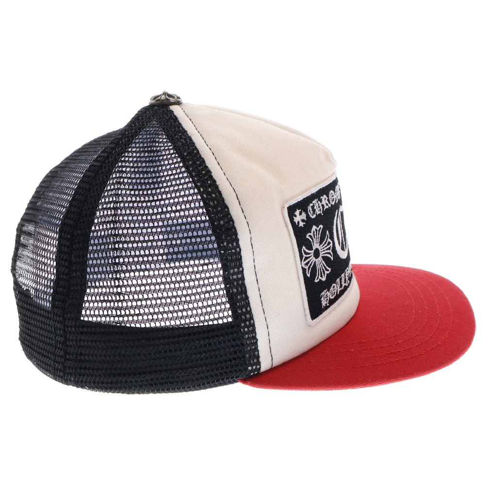 CHROME HEARTS(クロムハーツ) TRUCKER CAP トラッカーキャップ CHパッチクロスボール付メッシュキャップ シルバー/ブラック/ホワイト