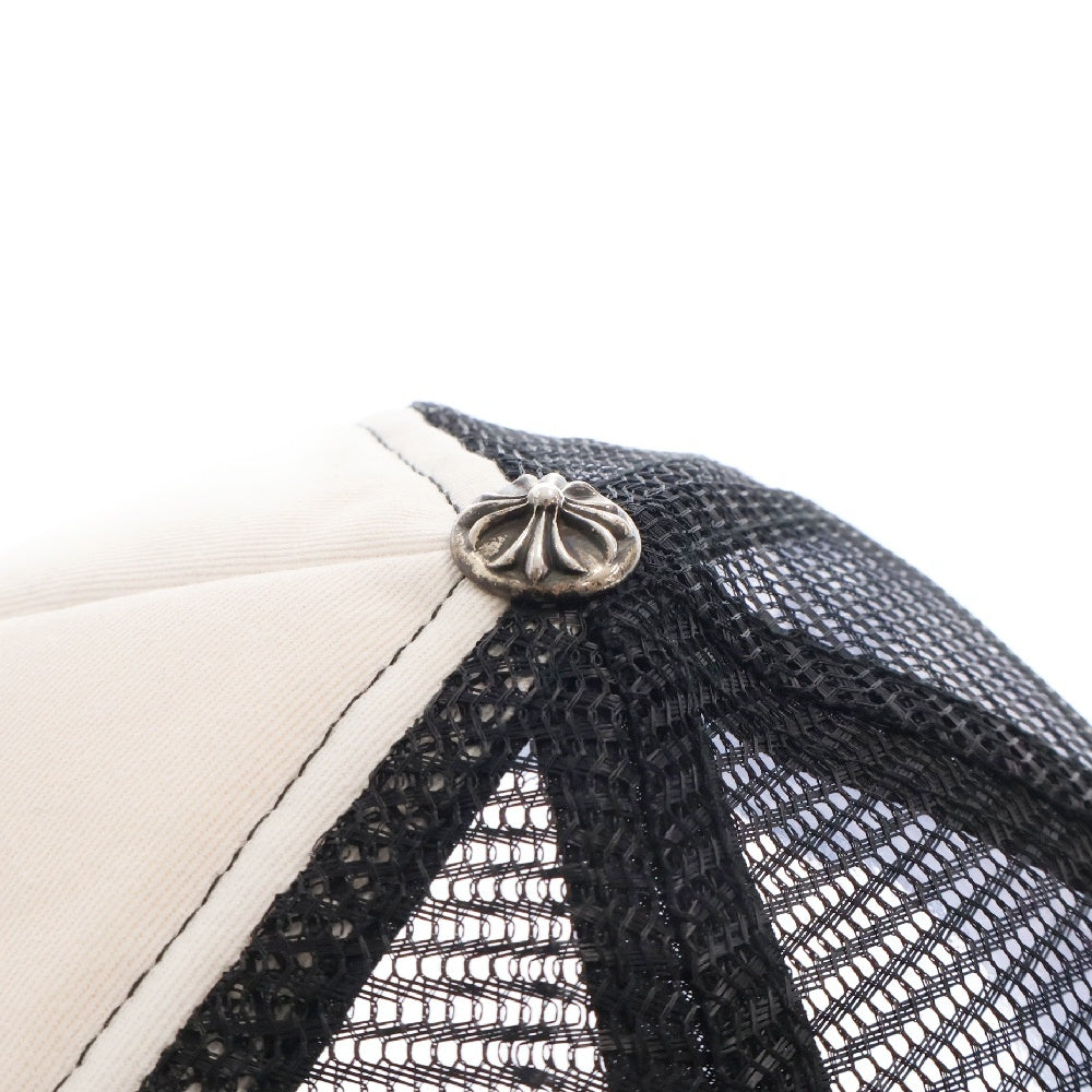 CHROME HEARTS(クロムハーツ) TRUCKER CAP トラッカーキャップ CHパッチクロスボール付メッシュキャップ シルバー/ブラック/ホワイト