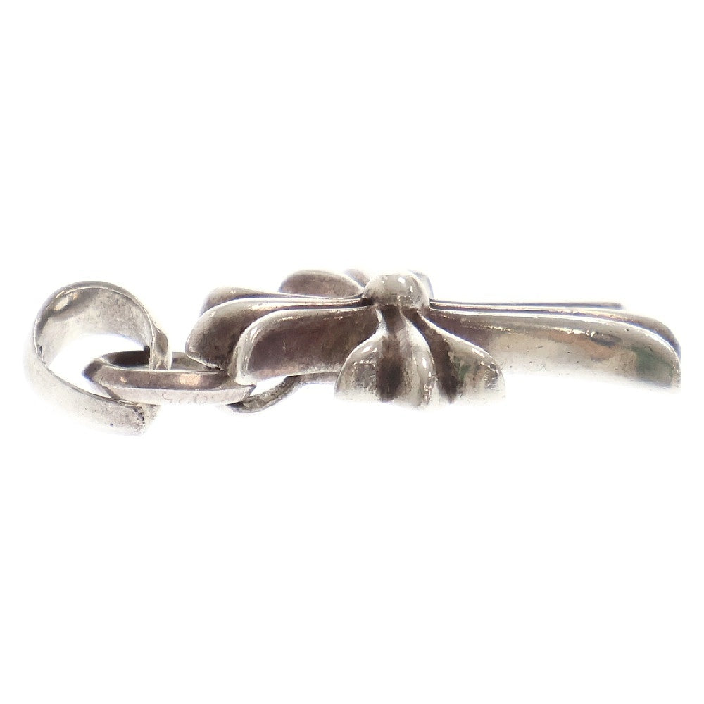 CHROME HEARTS(クロムハーツ) CH CRS SML W BALE スモールCHクロスベイル Wベイル シルバーネックレストップ