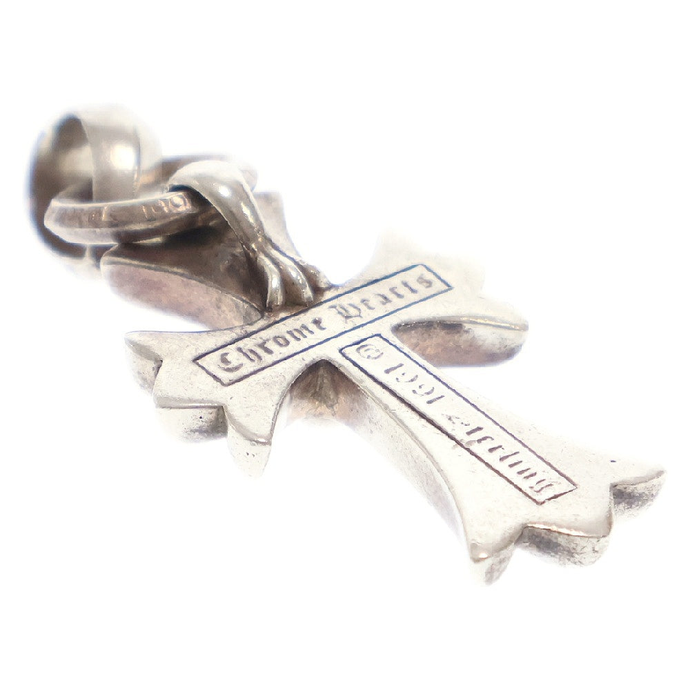 CHROME HEARTS(クロムハーツ) CH CRS SML W BALE スモールCHクロスベイル Wベイル シルバーネックレストップ