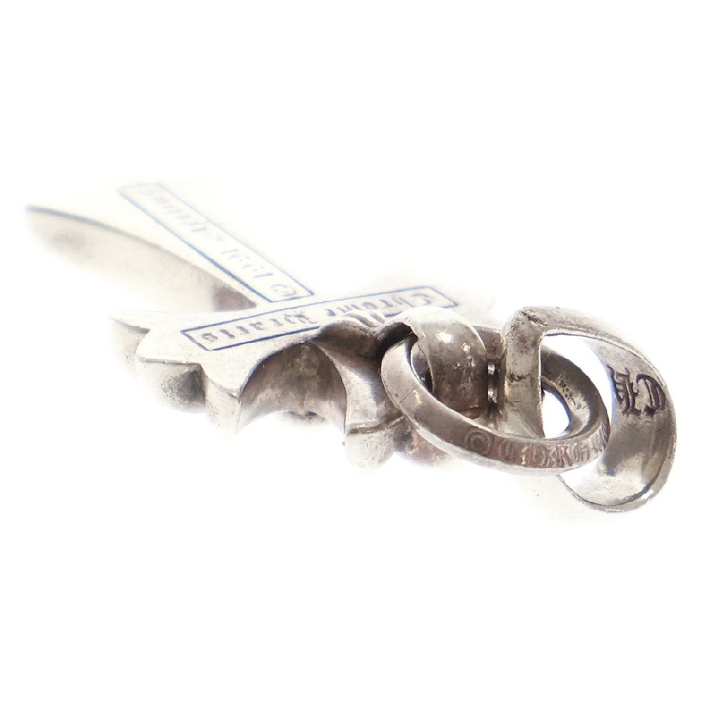 CHROME HEARTS(クロムハーツ) CH CRS SML W BALE スモールCHクロスベイル Wベイル シルバーネックレストップ