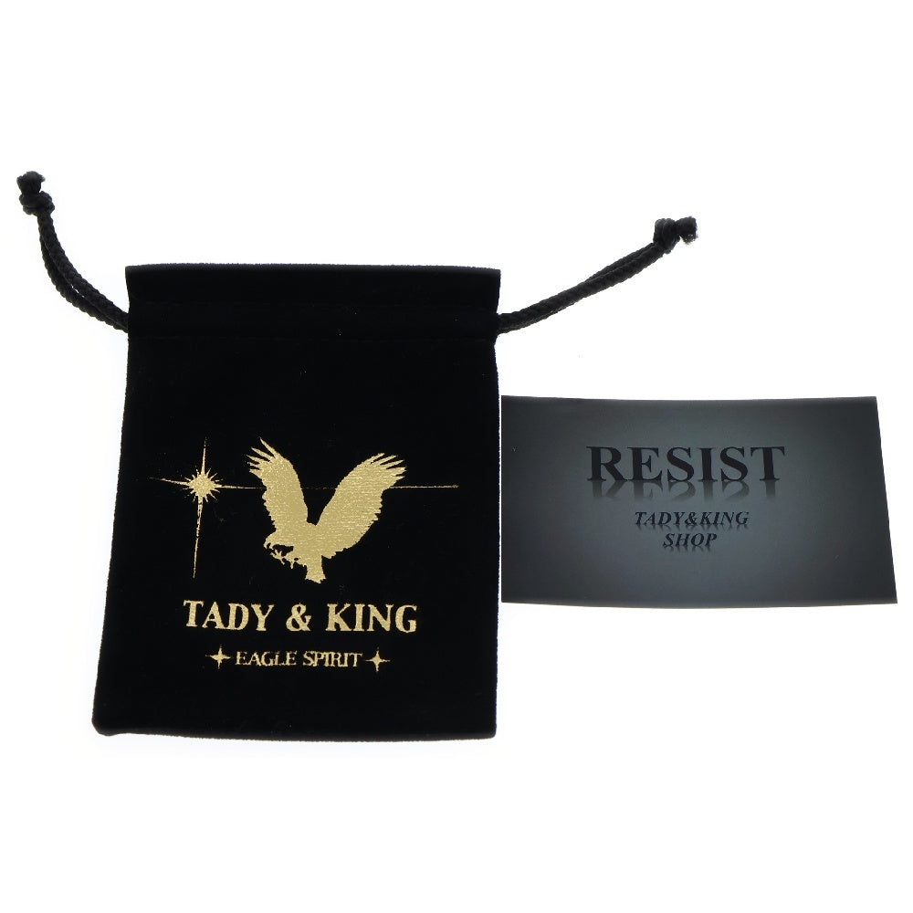 TADY & KING(タディアンドキング) SVフェザー剣先K18 先金特大フェザー ペンダントトップ 右向き シルバー/ゴールド　ネックレストップ