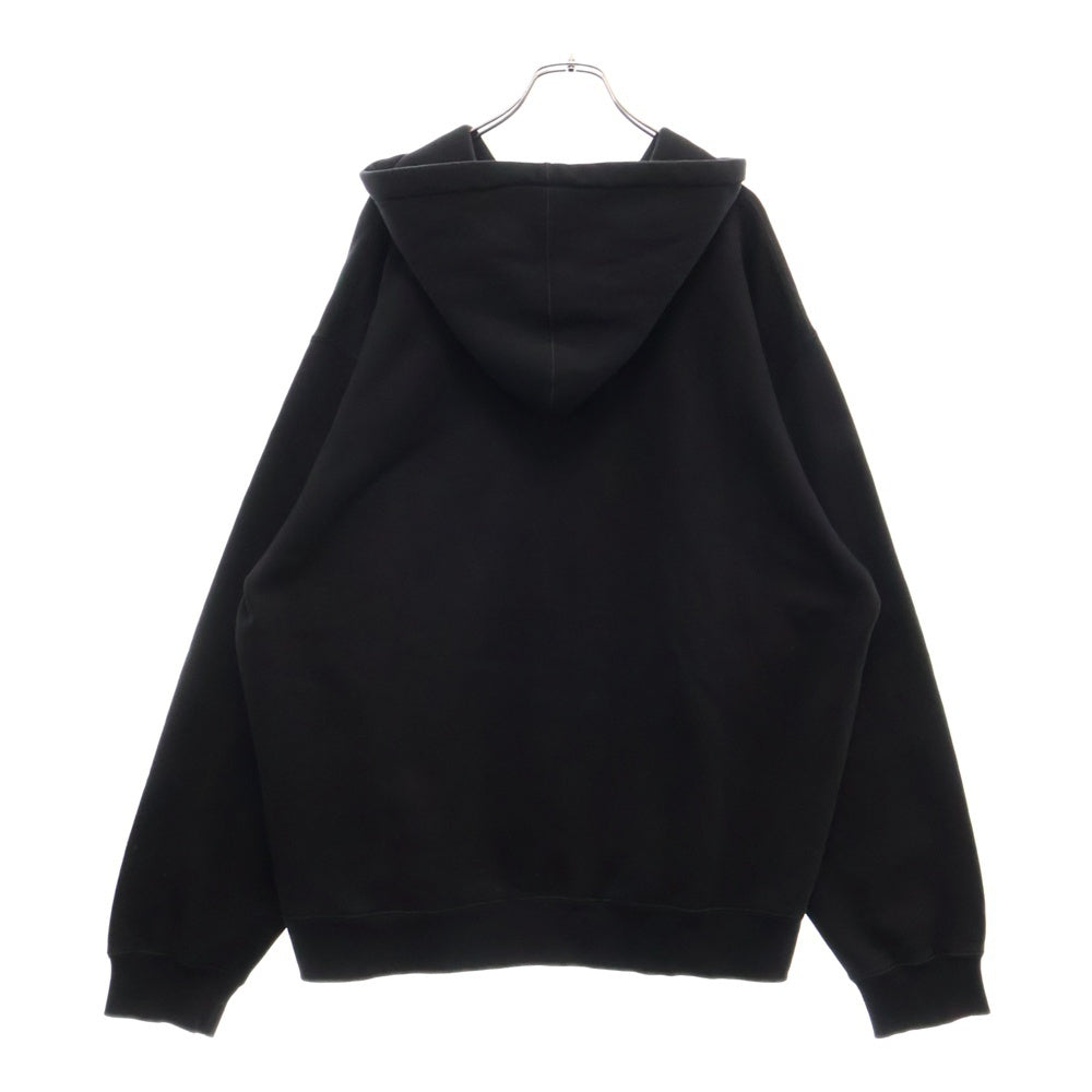 STUSSY(ステューシー) 00-90s フロント プリント プルオーバー パーカー ブラック