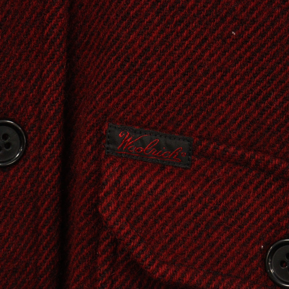 WOOLRICH(ウールリッチ) 90s VINTAGE ウールツイル ダブル ポケット 長袖 シャツ MADE IN USA レッド
