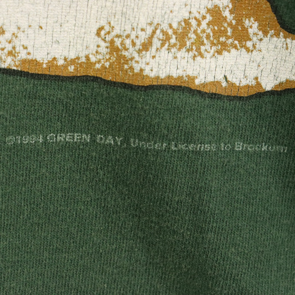 VINTAGE(ヴィンテージ) 90s GREEN DAY 1994 DOOKIE GREEN TEE グリーン デイ 両面プリント半袖Tシャツ カットソー グリーン