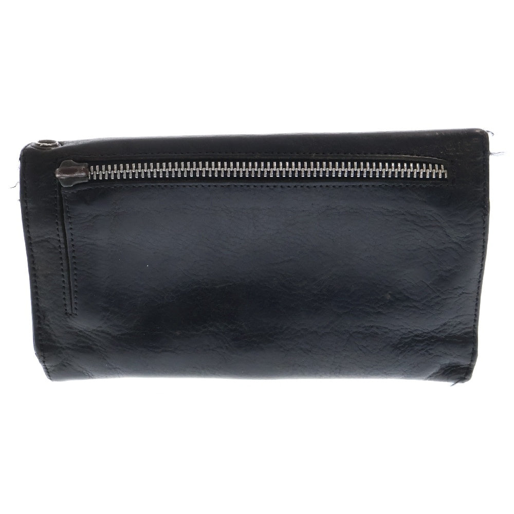 CHROME HEARTS(クロムハーツ) WAVE ウェーブ レザーウォレット 財布 シルバー