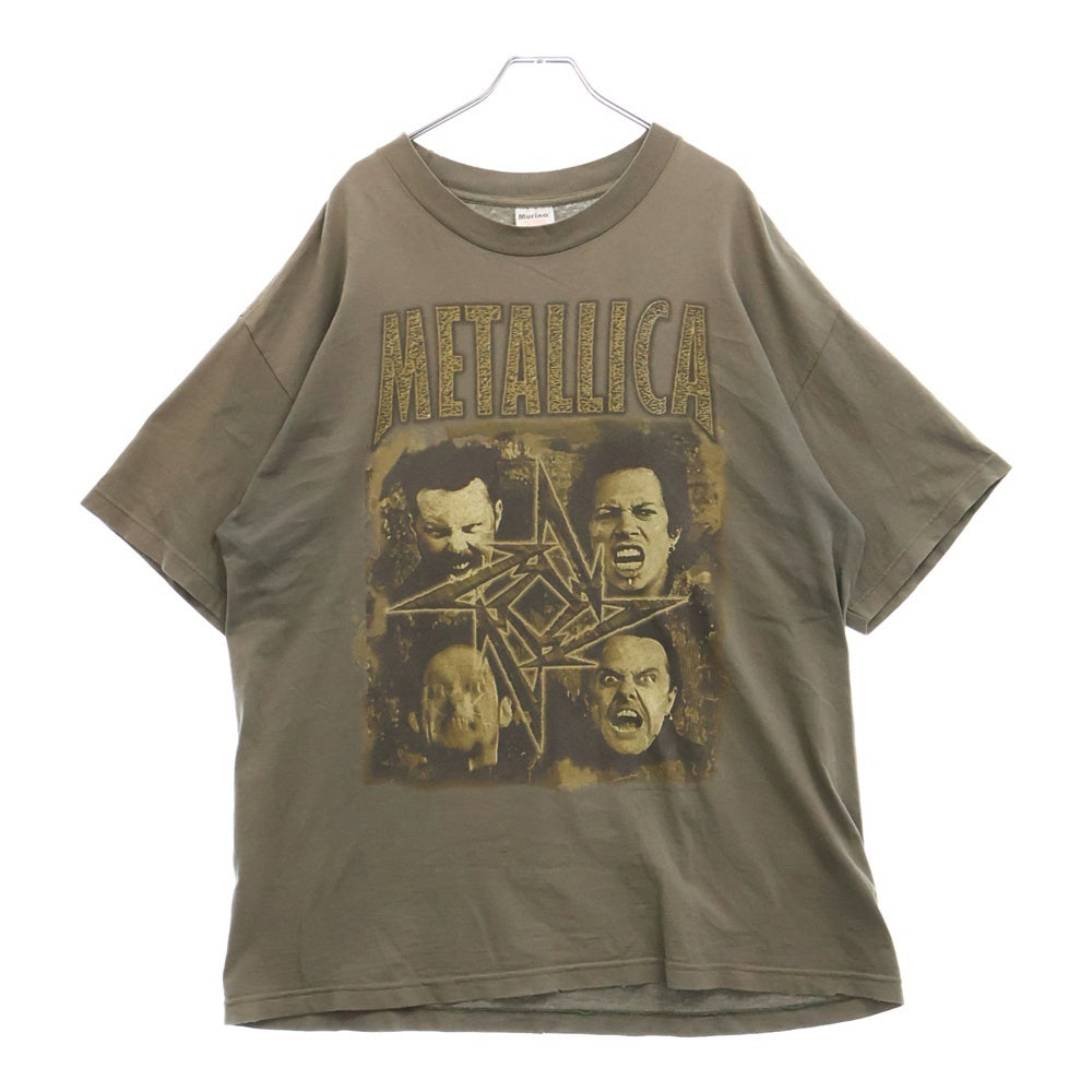 VINTAGE(ヴィンテージ) 90s METALLICA POOR RETOURING ME PAN PACIFIC '98 TOUR KHAKI TEE メタリカ 両面プリント半袖Tシャツ カットソー カーキ