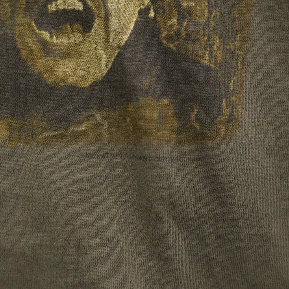 VINTAGE(ヴィンテージ) 90s METALLICA POOR RETOURING ME PAN PACIFIC '98 TOUR KHAKI TEE メタリカ 両面プリント半袖Tシャツ カットソー カーキ