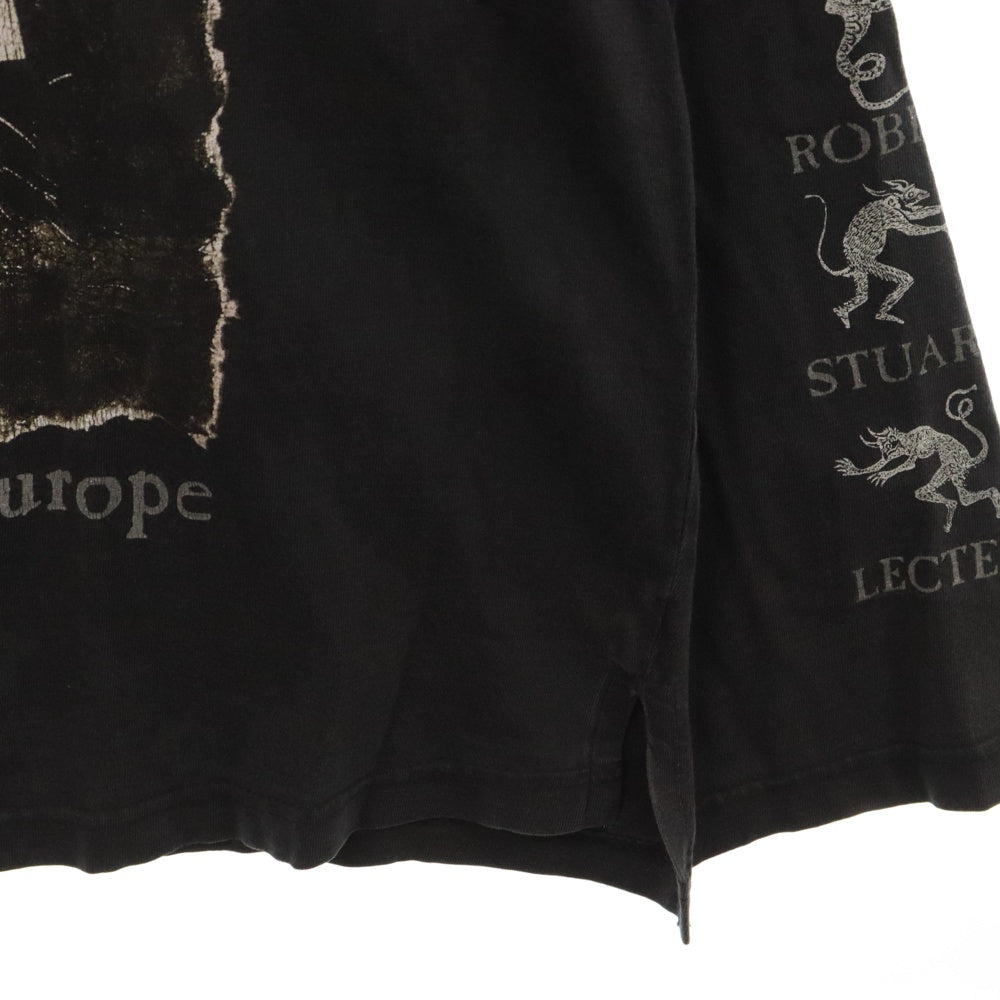 VINTAGE(ヴィンテージ) 90S CRADLE OF FILTH CHAPTER V ～ TOURTURING LS TEE EURO クレイドルオブフィルス 両面プリント 長袖T 長袖カットソー ブラック