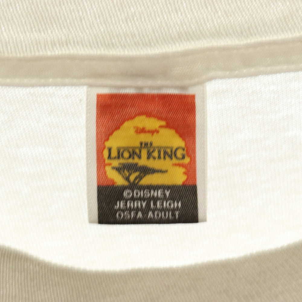 VINTAGE(ヴィンテージ) 90s THE LION KING ライオンキング フロント プリント Tシャツ 半袖 カットソー ホワイト