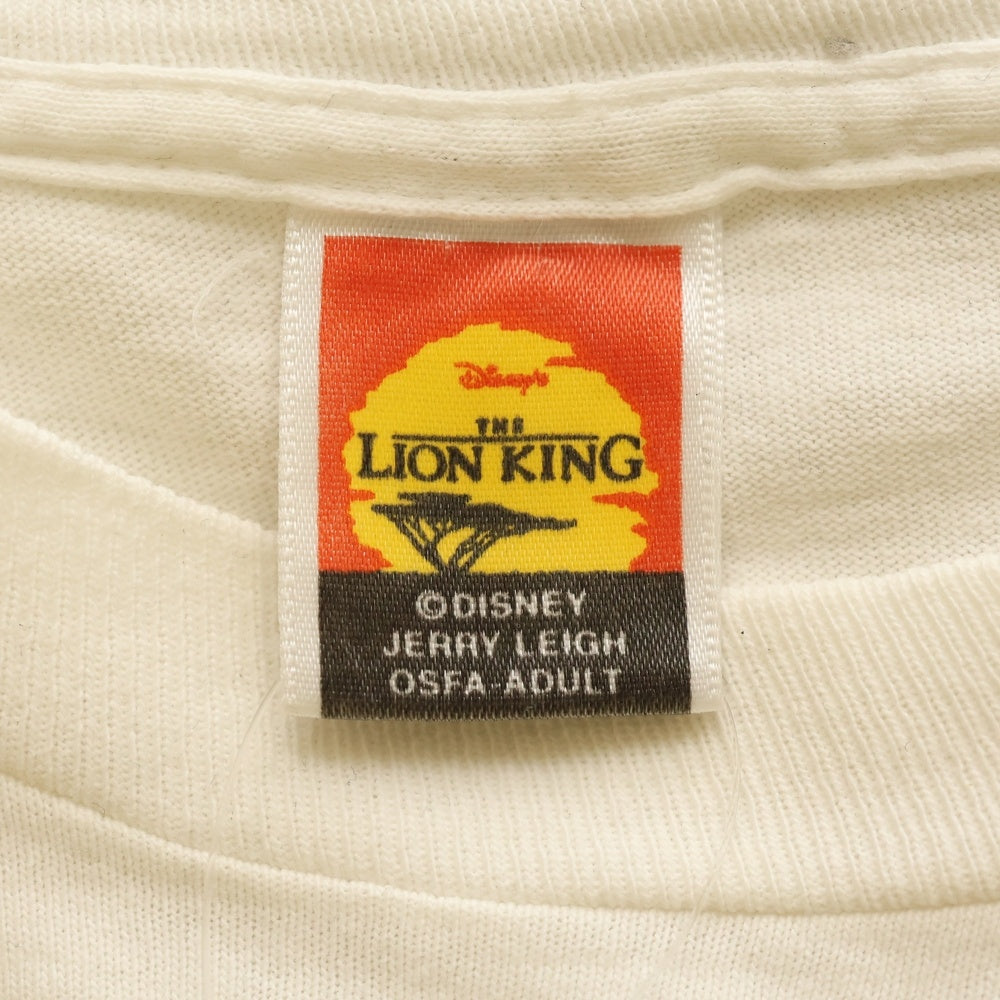 VINTAGE(ヴィンテージ) 90s THE LION KING ライオンキング フロント プリント Tシャツ 半袖 カットソー ホワイト