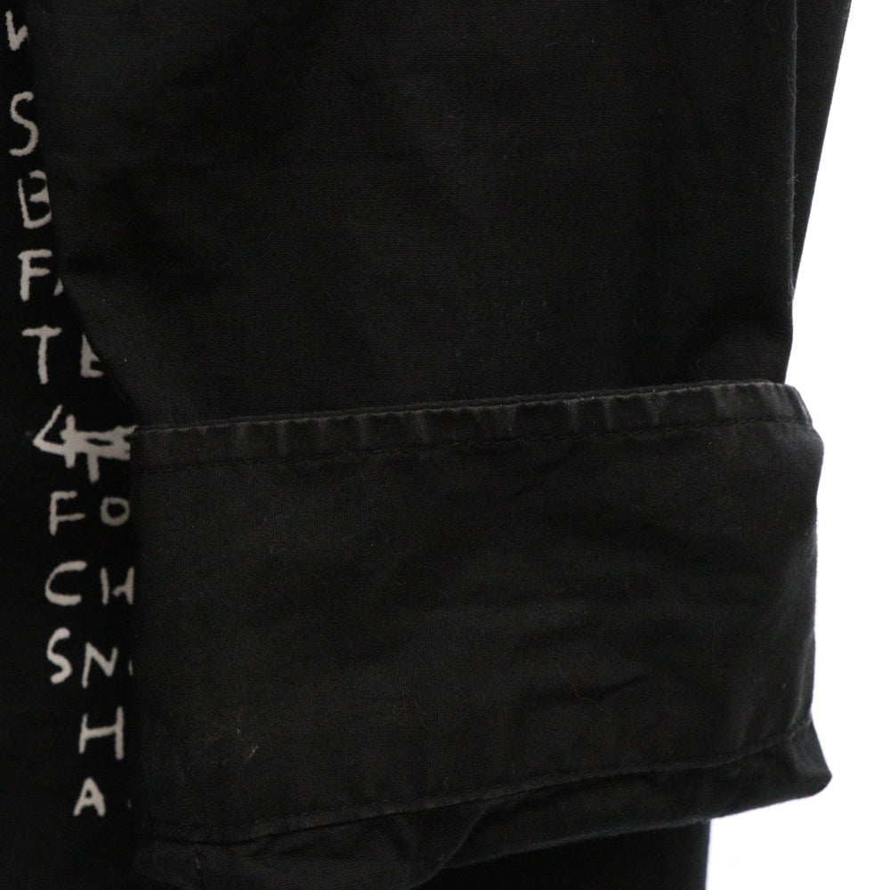 SUPREME(シュプリーム) 13AW Basquiat Notes L/S Shirt グラフィックプリント長袖シャツ ブラック