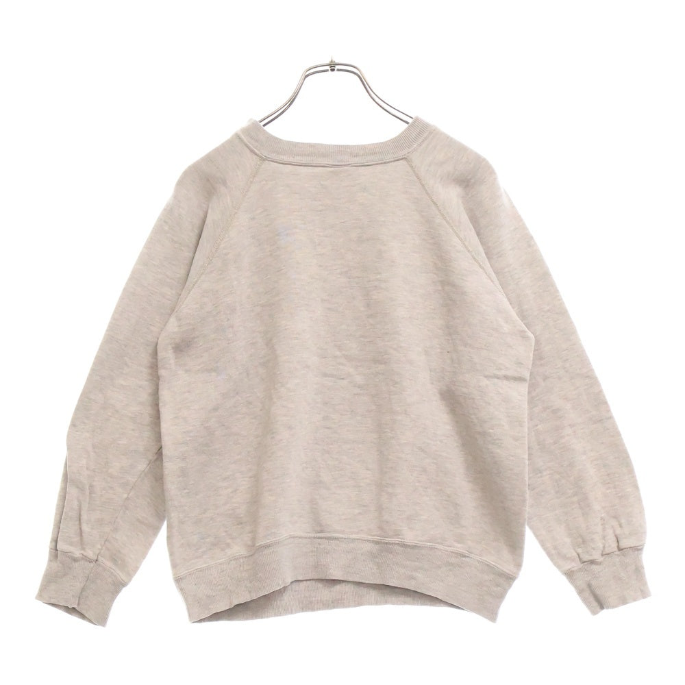 CHAMPION(チャンピオン) ×80s トリコタグ 前期 フロッキー 3段 プリント クルーネックスウェット グレー