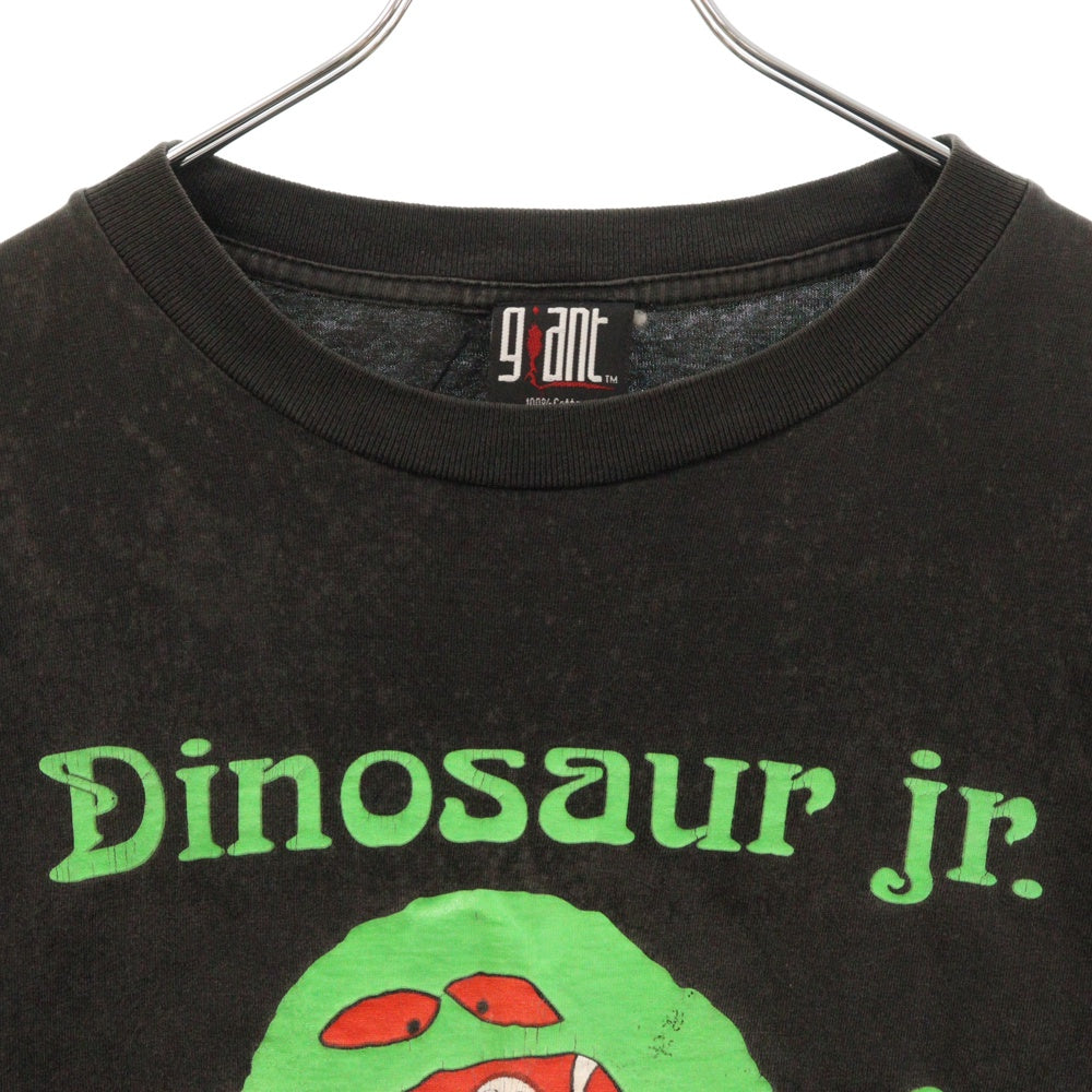 VINTAGE(ヴィンテージ) 90s DINOSAUR Jr ダイナソージュニア フロントプリント Tシャツ 半袖カットソー ブラック