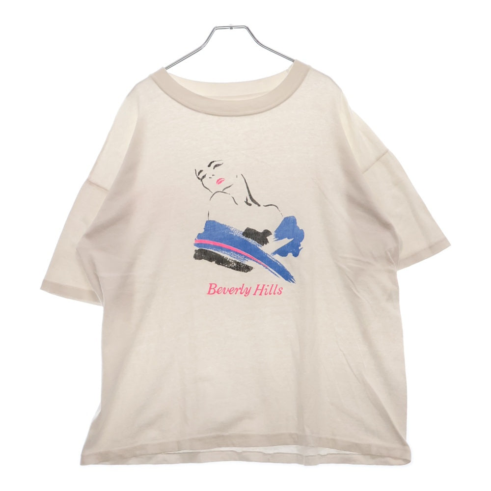 VINTAGE(ヴィンテージ) 90s Beverly Hills ビバリーヒルズ フロントプリント Tシャツ 半袖カットソー ホワイト