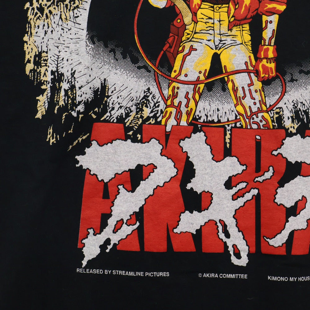 VINTAGE(ヴィンテージ) 00s AKIRA KIMONO MY HOUSE アキラ フロント プリント Tシャツ 半袖カットソー ブラック