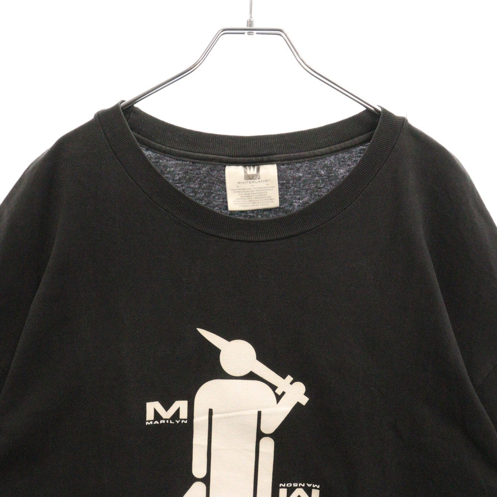 VINTAGE(ヴィンテージ) 90s MARILYN MANSON SUICIDE KING マリリンマンソン スーサイド キング Tシャツ 半袖カットソー ブラック