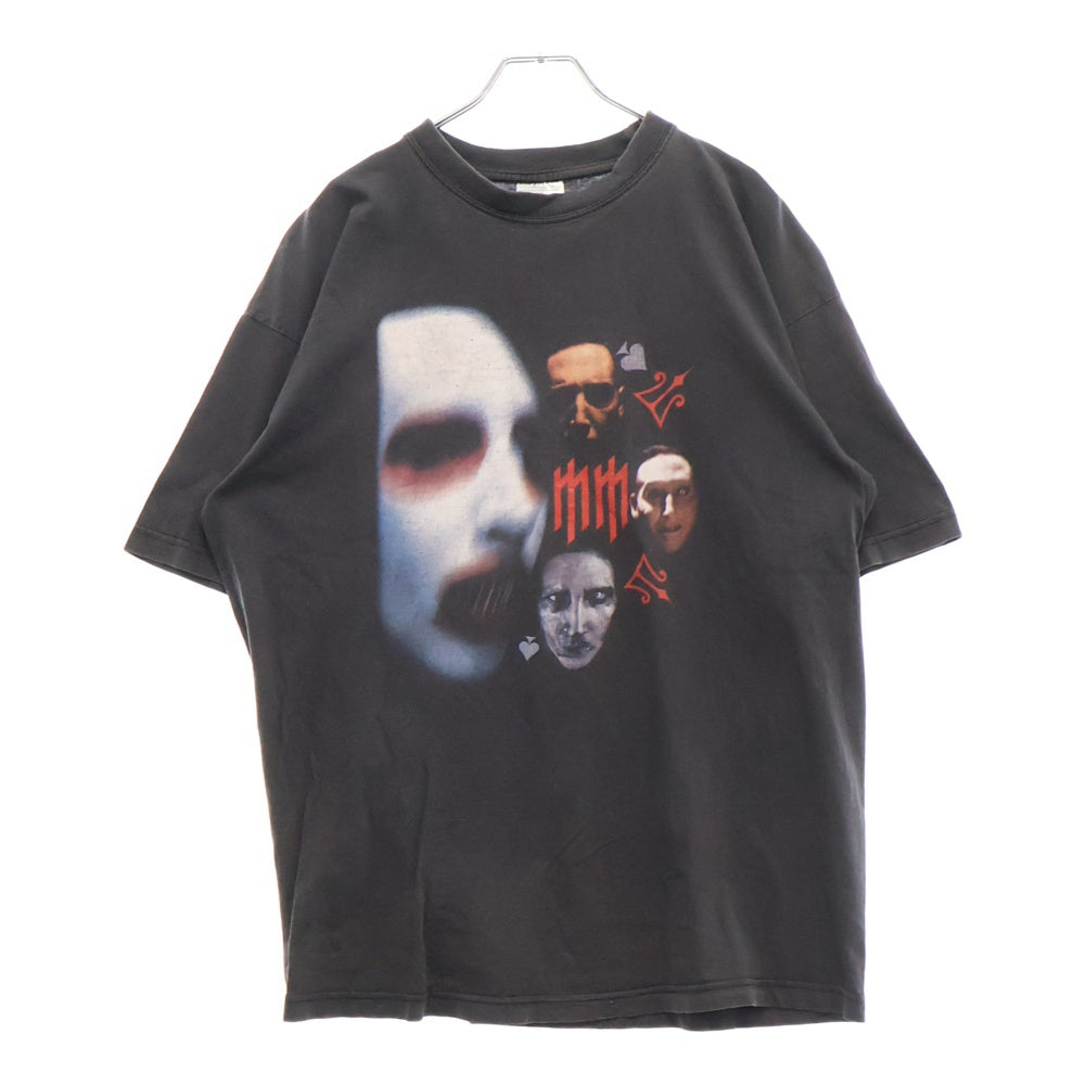VINTAGE(ヴィンテージ) 00s MARILYN MANSON 666 THE GOLDEN AGE OF GROTESGUE マリリンマンソン Tシャツ 半袖カットソー ブラック