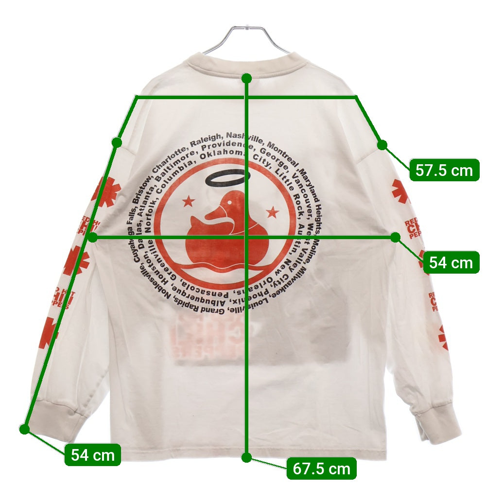VINTAGE(ヴィンテージ) 90s RED HOT CHILI PEPPERS CALIFORNICATION LS TEE レッドホットチリペッパーズ 両面プリント長袖Tシャツ カットソー ホワイト