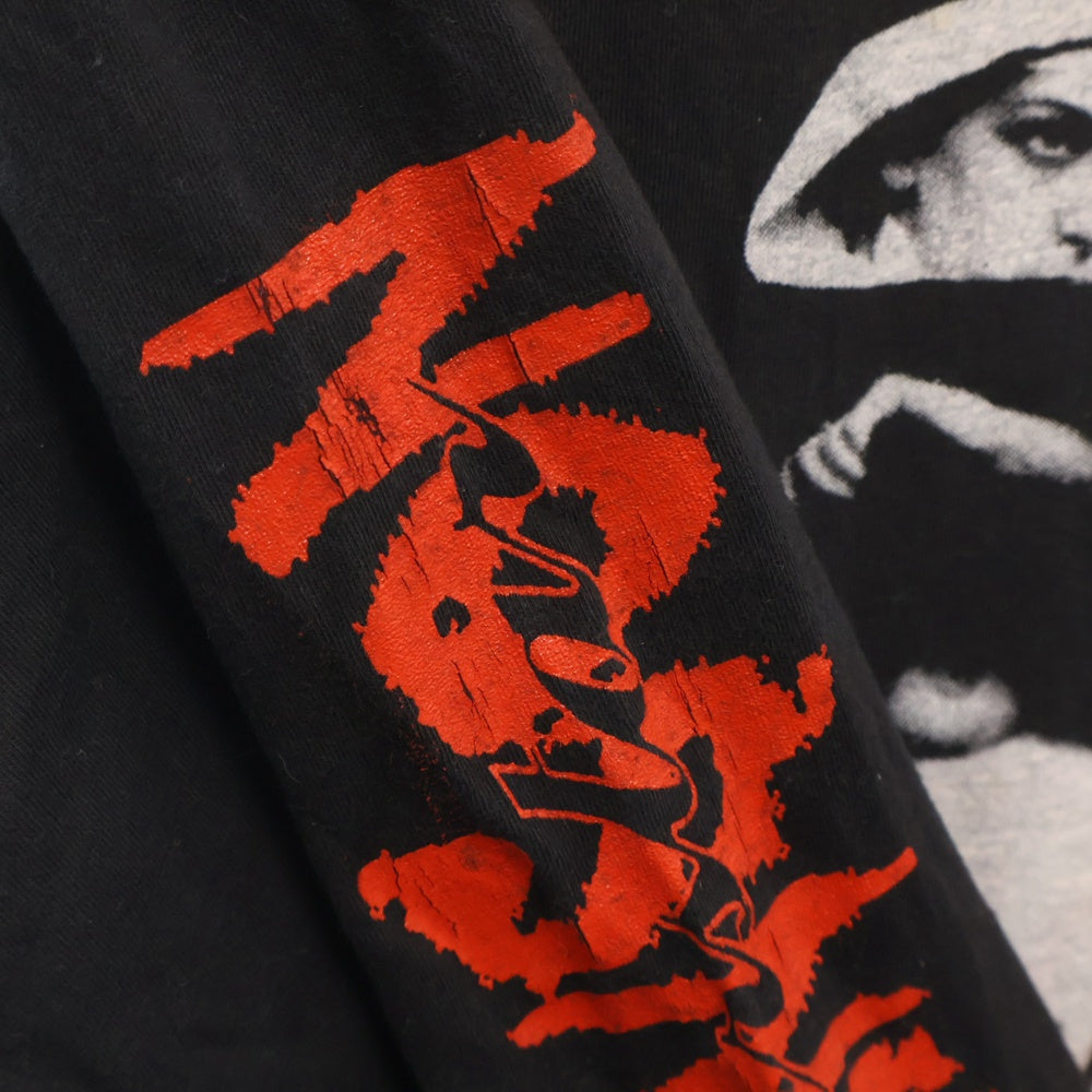 VINTAGE(ヴィンテージ) 90s MARILYN MANSON BOOTLEG LS TEE マリリンマンソン 両面プリント長袖Tシャツ 長袖カットソーブラック