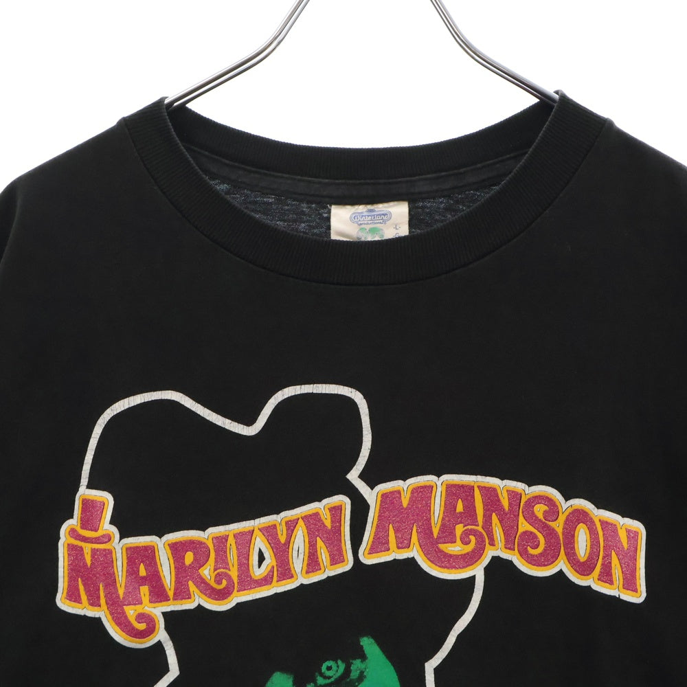 VINTAGE(ヴィンテージ) 90s MARILYN MANSON DOPE FIEND TEE マリリンマンソン 両面プリント半袖Tシャツ カットソー ブラック