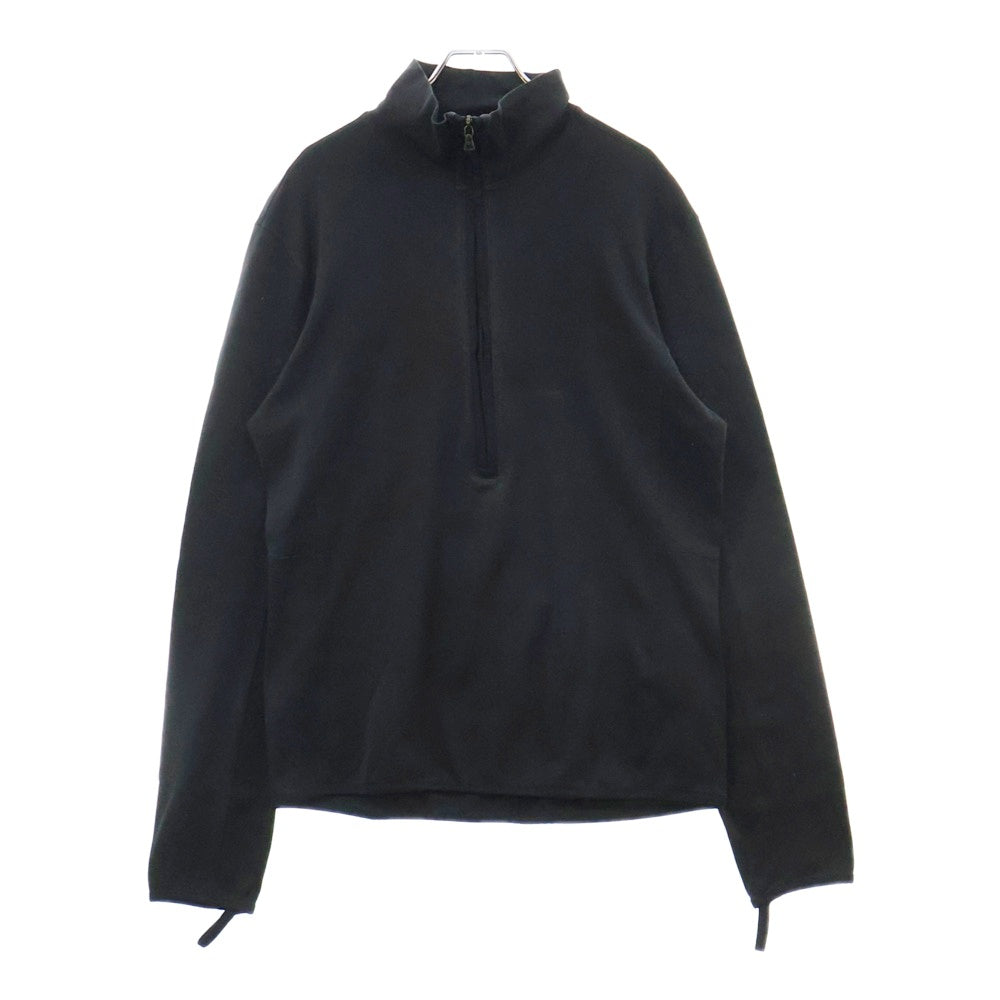 PRADA SPORT(プラダ スポーツ) HALF ZIP ハーフジップ コットン ハイネック カットソー ブラック