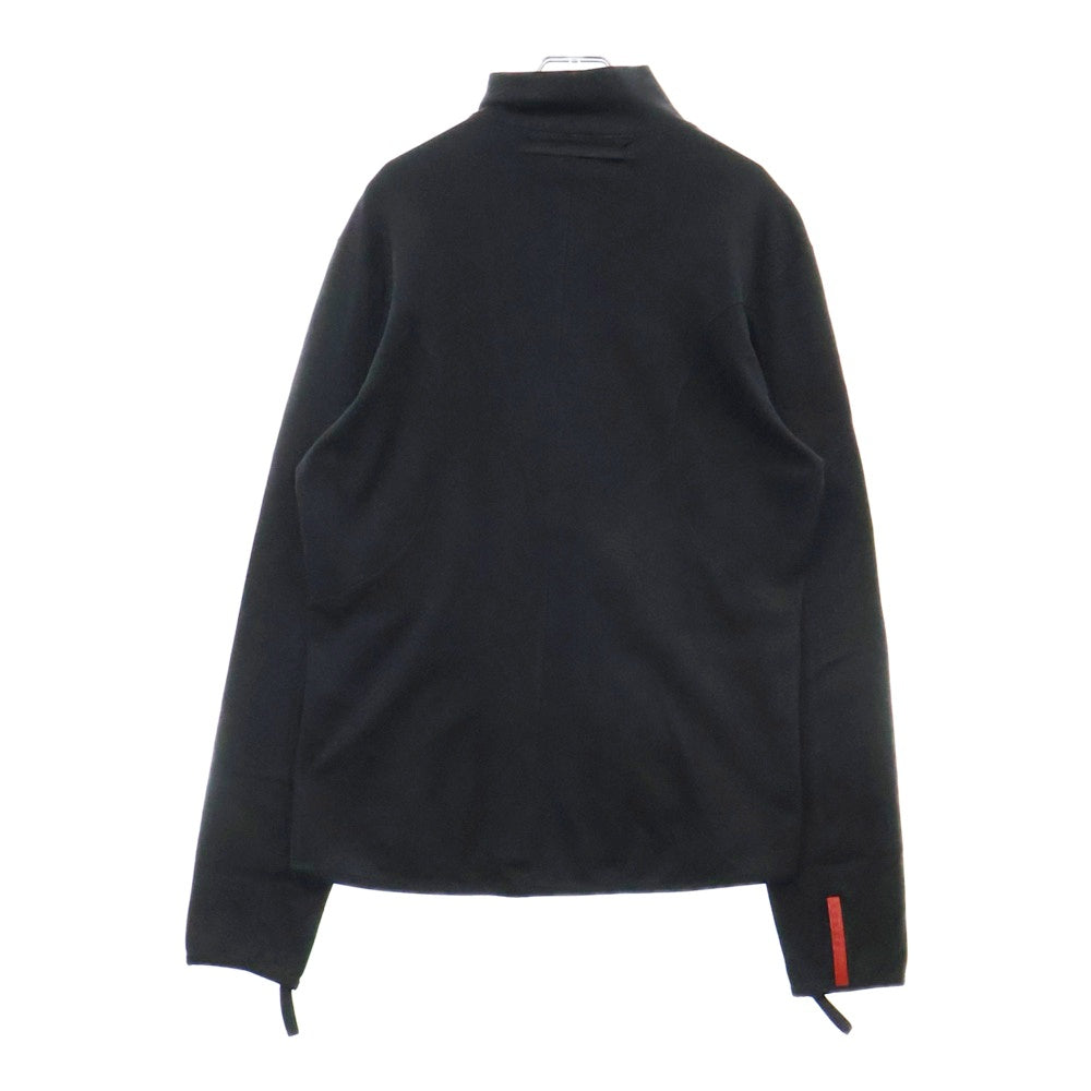 PRADA SPORT(プラダ スポーツ) HALF ZIP ハーフジップ コットン ハイネック カットソー ブラック
