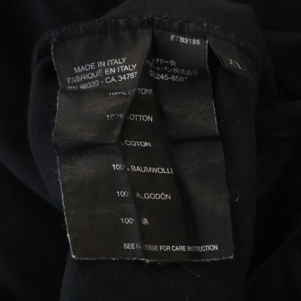 PRADA SPORT(プラダ スポーツ) HALF ZIP ハーフジップ コットン ハイネック カットソー ブラック