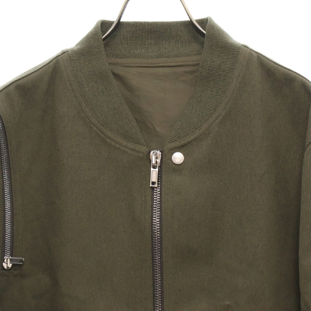 Rick Owens(リックオウエンス) 24SS RL01D3794-CTW HEADON FLIGHT ジップ装飾ジャケット アウター カーキ