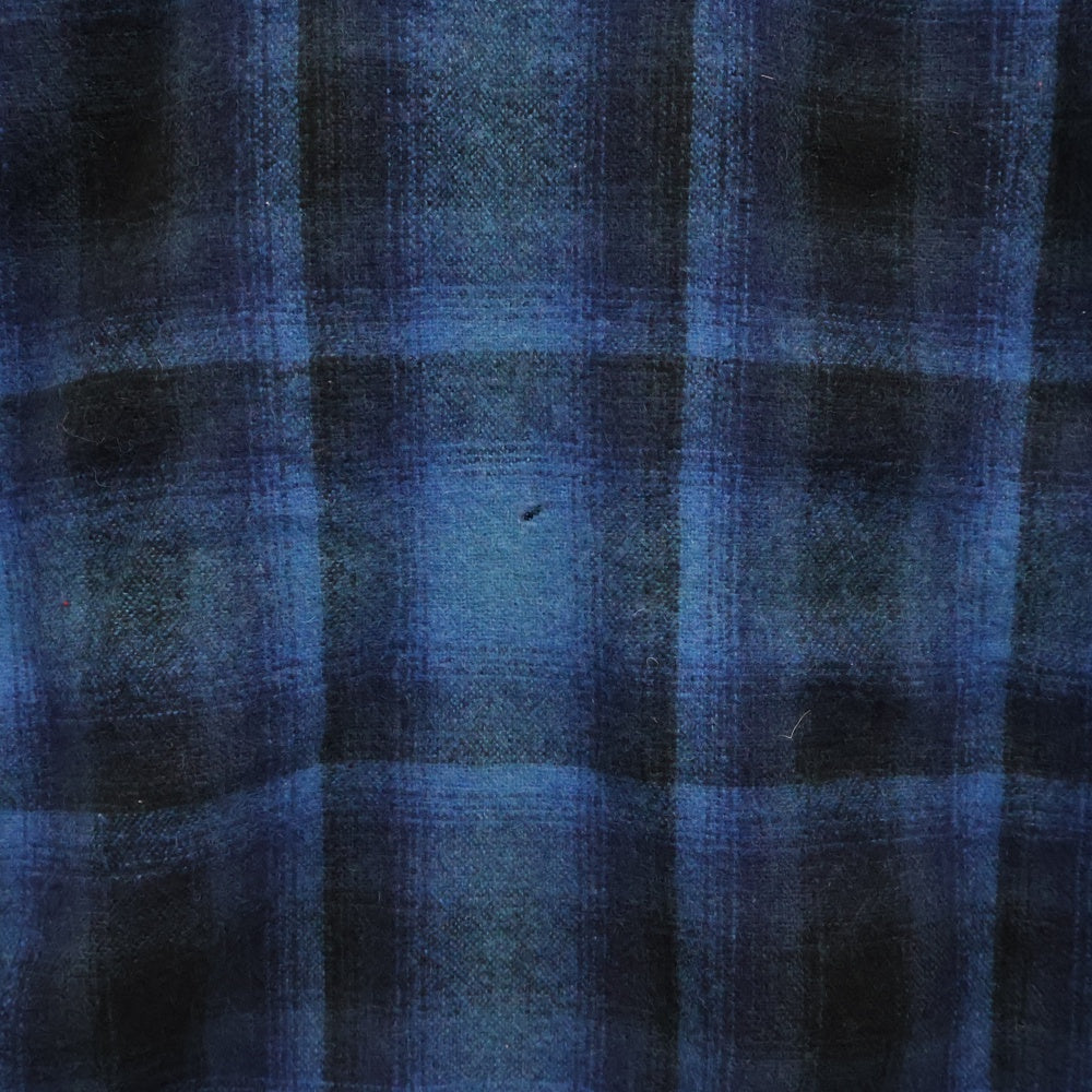 VINTAGE(ヴィンテージ) 70s Sears KINGS ROAD ombre check shirt シアーズ オンブレチェック 1ポケット 長袖 シャツ ブルー