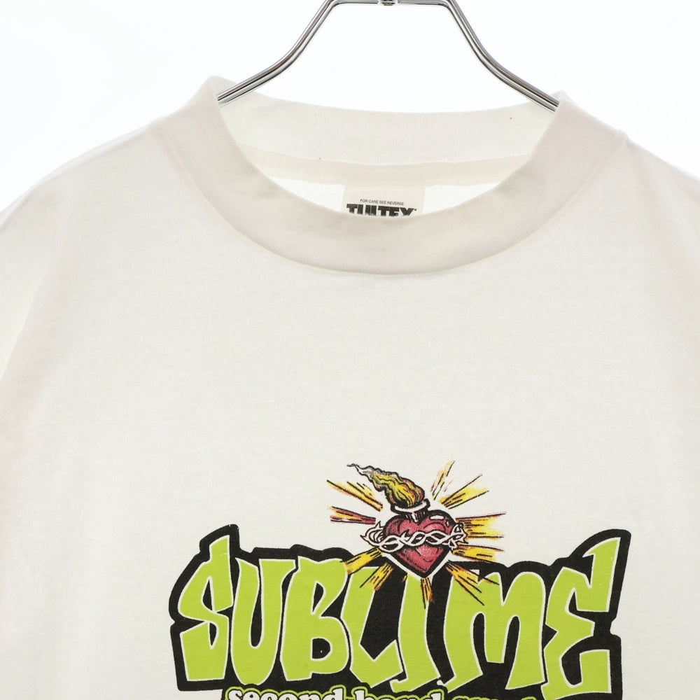 VINTAGE(ヴィンテージ) 90s SUBLIME second hand smoke TEE サブライム フロント Tシャツ 半袖カットソー ホワイト