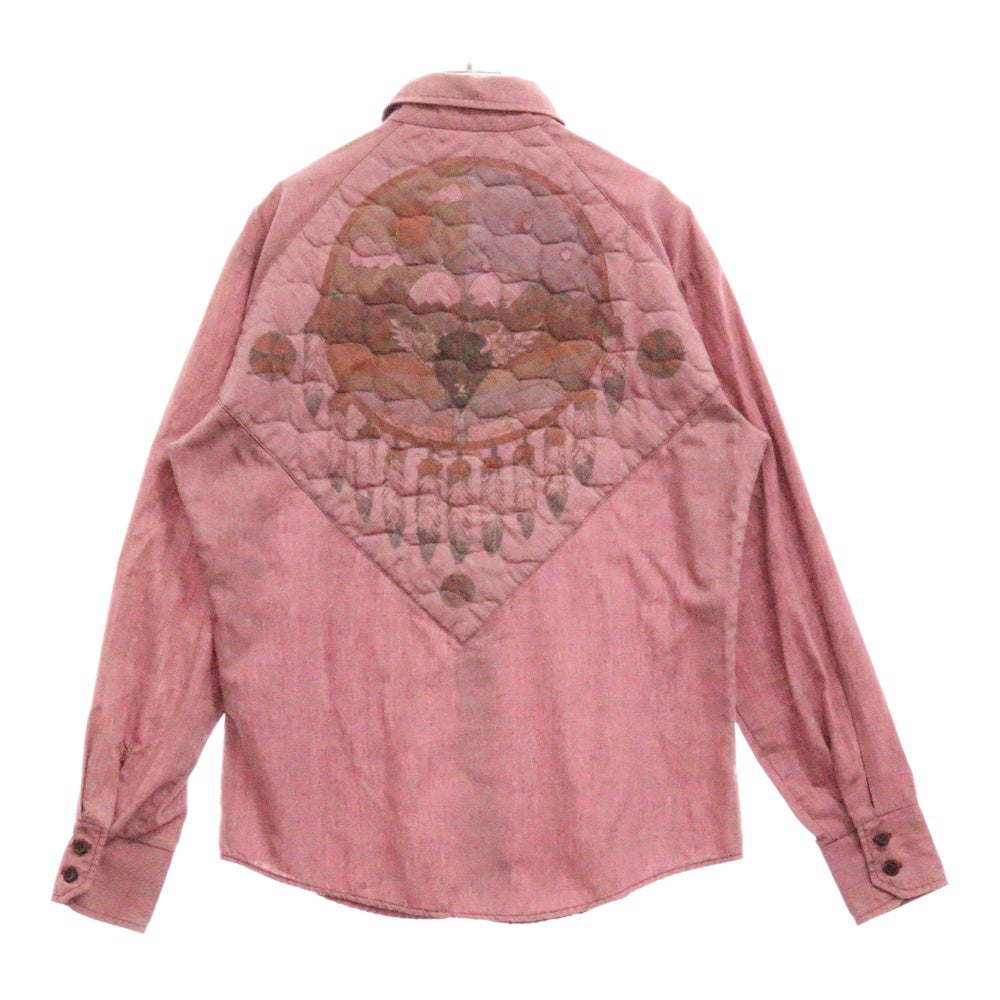 VINTAGE(ヴィンテージ) 70s KENNINGTON キルティング 長袖 シャツ ピンク